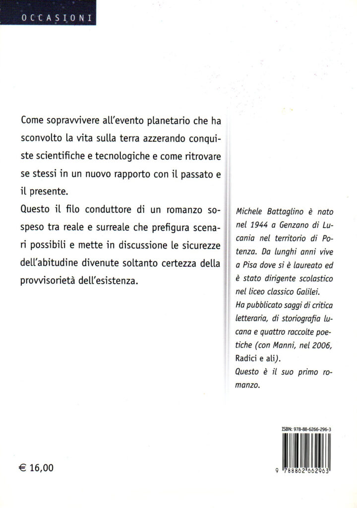 Quarta di copertina del libro